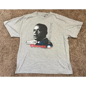 VTG Barack Obama 2008 Presidential Election Campaign “Change” T-Shirt Size XL